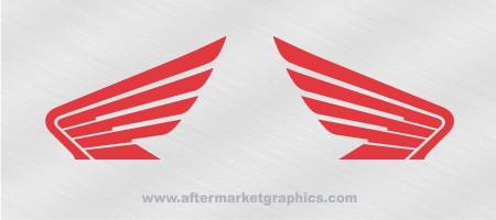 Honda Wings Decals 02 - Pair (2 pieces)